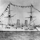 The Imperial Russian Cruiser Dmitriy Donskoi.